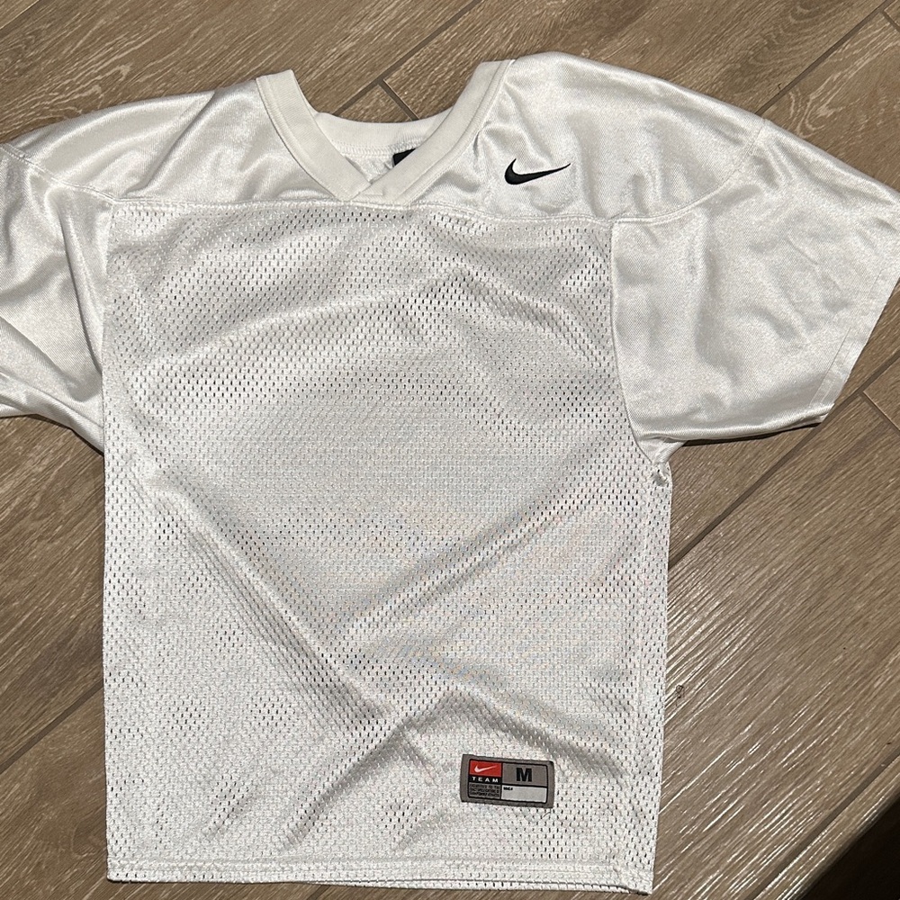 Nike White Athletic Mesh Jersey